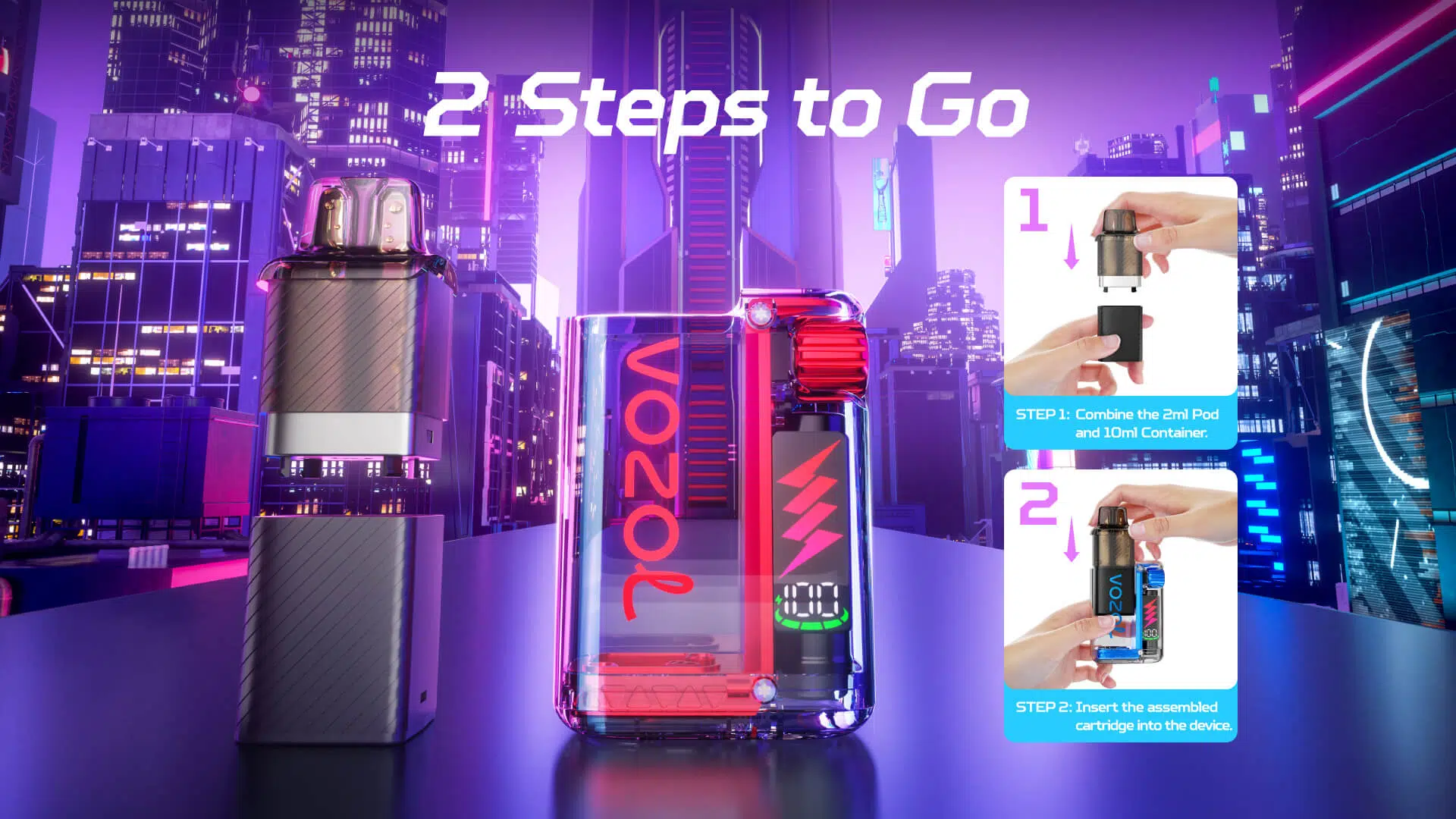 Vozol Vista 10k vape setup