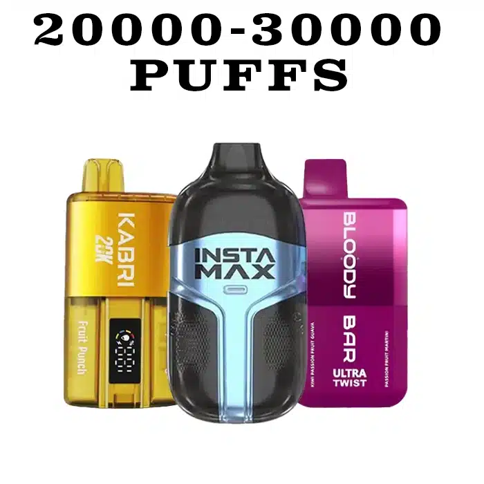 Disposable Vapes From 20k to 30k Puffs 