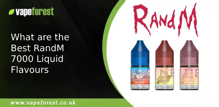 What are the top 8 Randm 7000 E-Liquids Flavours