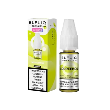 Sour Lemon Elfliq by Elf Bar – 10ml Nic Salt E-liquid