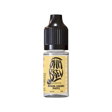 Banana Caramel Waffle E-Liquid by Ohm Brew 50/50 Nic Salts