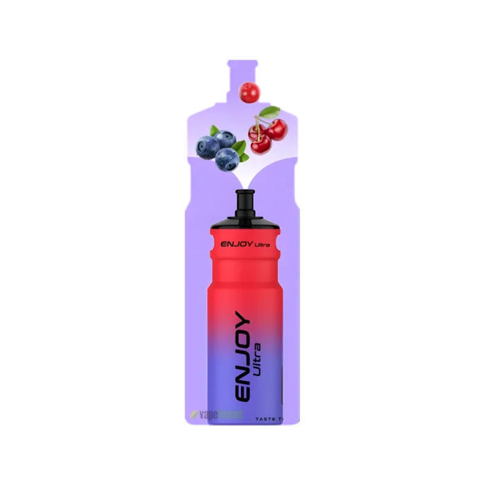 Enjoy Ultra 9000 – Water Bottle Refillable Vape Kit - Blueberry Cherry Cranberry -3