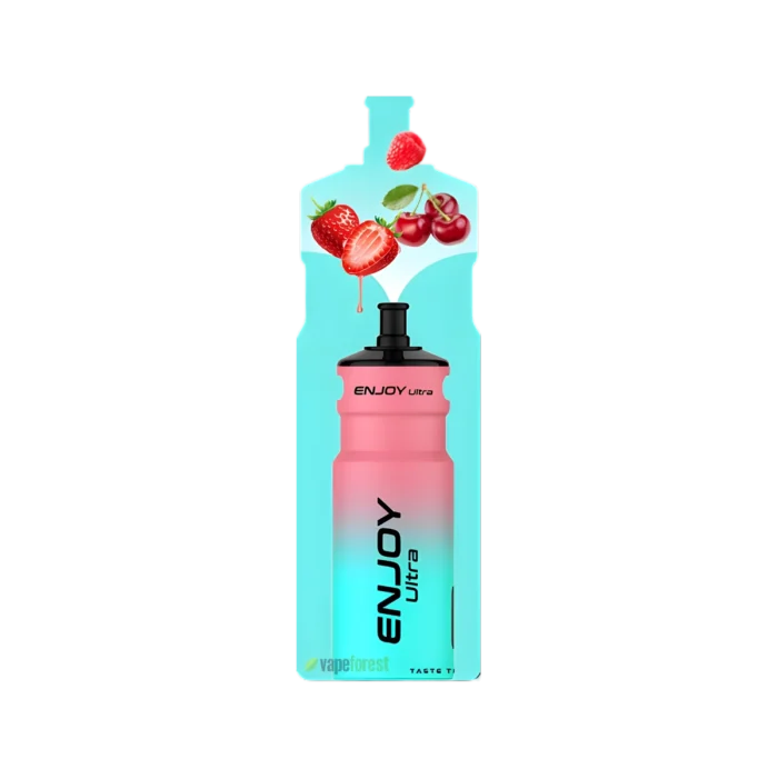 Enjoy Ultra 9000 – Water Bottle Refillable Vape Kit - Strawberry Raspberry Cherry-3