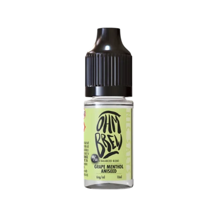 Grape Menthol Aniseed E-Liquid by Ohm Brew 50/50 Nic Salts