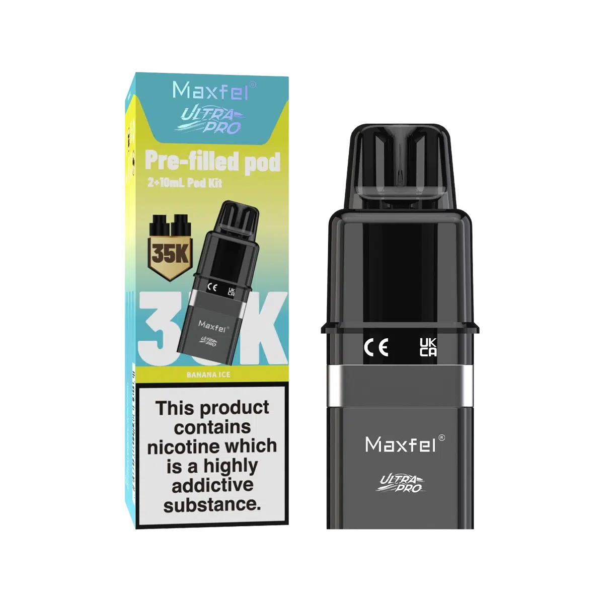 Maxfel 35K Prefilled Pod-Banana Ice