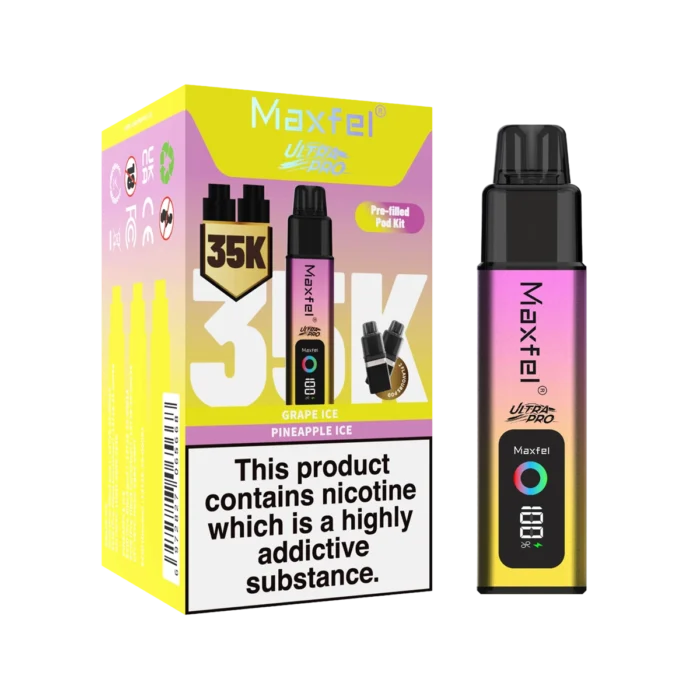 Maxfel Ultra Pro 35k Prefilled Pod Kit - Grape Ice-Pineapple Ice