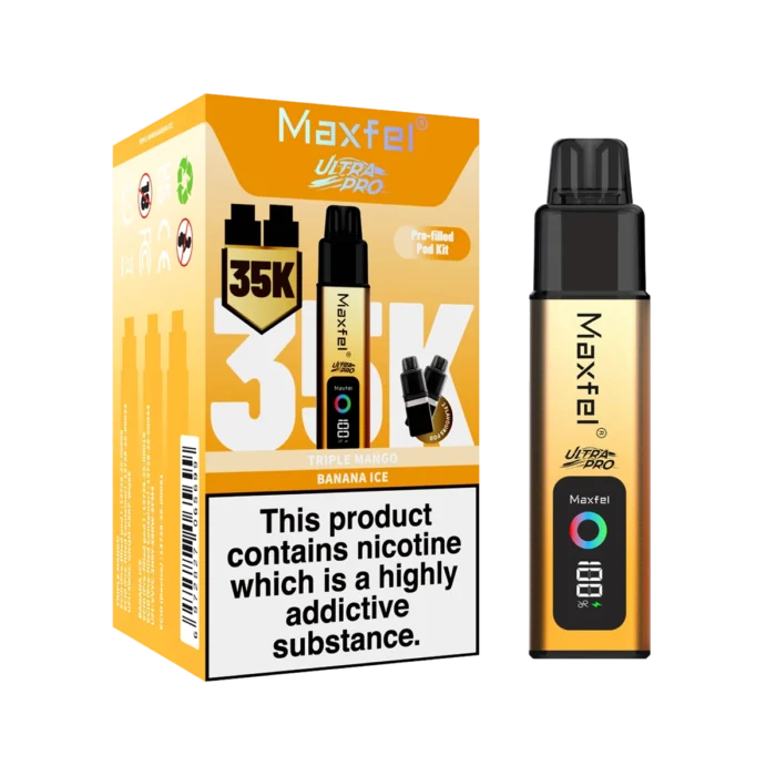 Maxfel Ultra Pro 35k Prefilled Pod Kit - Triple Mango-Banana Ice
