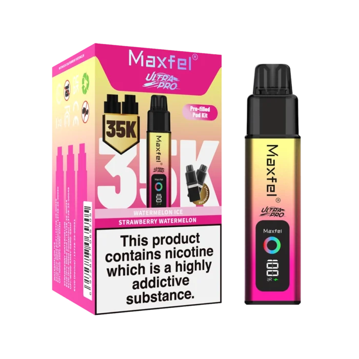 Maxfel Ultra Pro 35k Prefilled Pod Kit - Watermelon Ice-Strawberry Watermelon