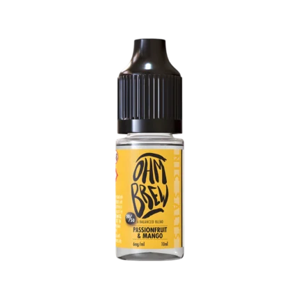 Passionfruit and Mango E-Liquid by Ohm Brew 50/50 Nic Salts