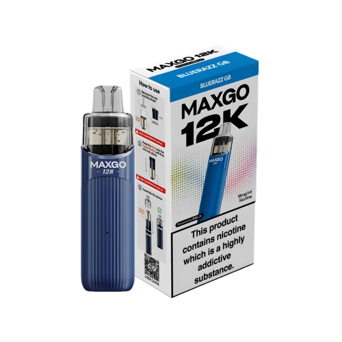 Relx Maxgo 12K Prefilled Pod Kit-Blue Razz Gummy Bear