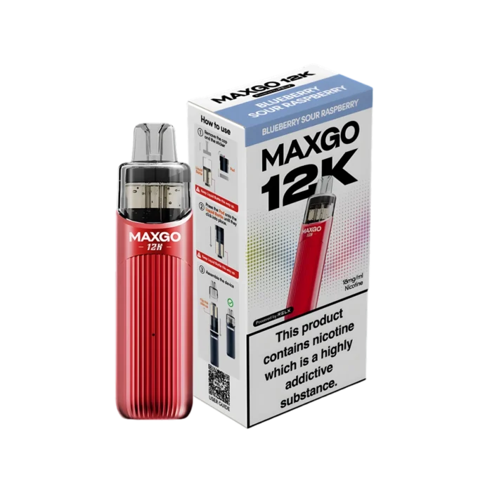 Relx Maxgo 12K Prefilled Pod Kit-Blueberry Sour Raspberry