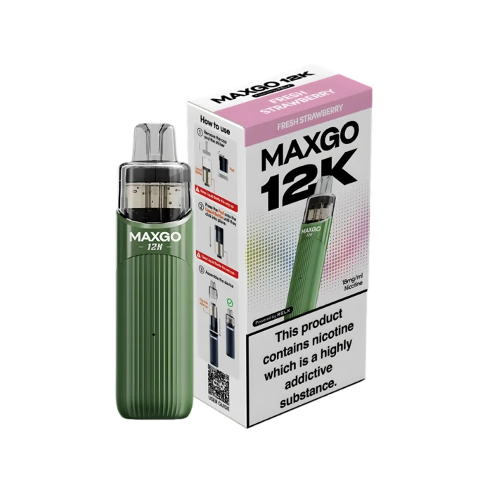 Relx Maxgo 12K Prefilled Pod Kit-Fresh Strawberry