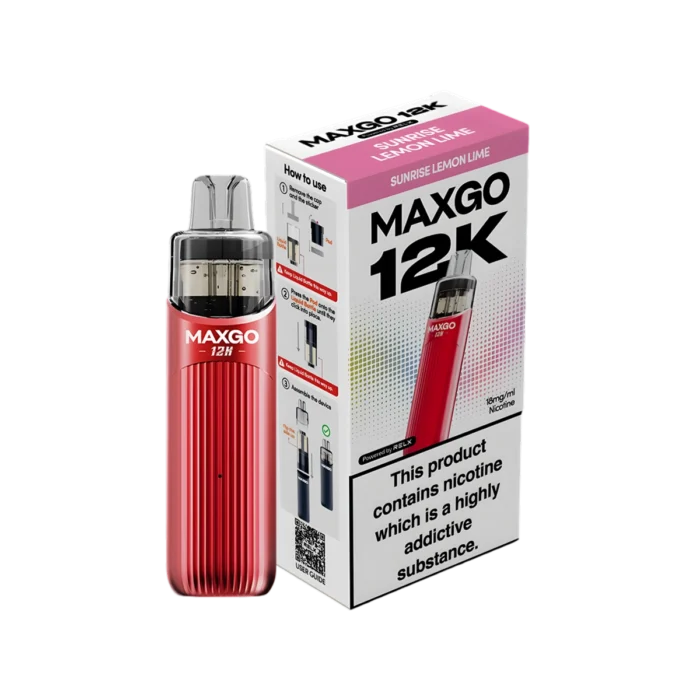 Relx Maxgo 12K Prefilled Pod Kit-Sunrise Lemon Lime