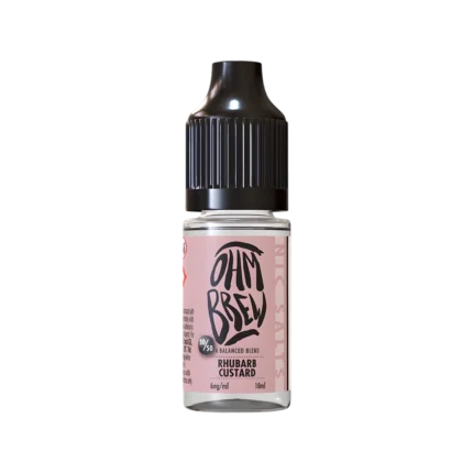 Rhubarb &Custard E-Liquid by Ohm Brew 50/50 Nic Salts