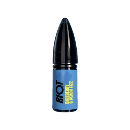 Blueberry & Peach Fizz Nic Salt E-liquid by Riot X