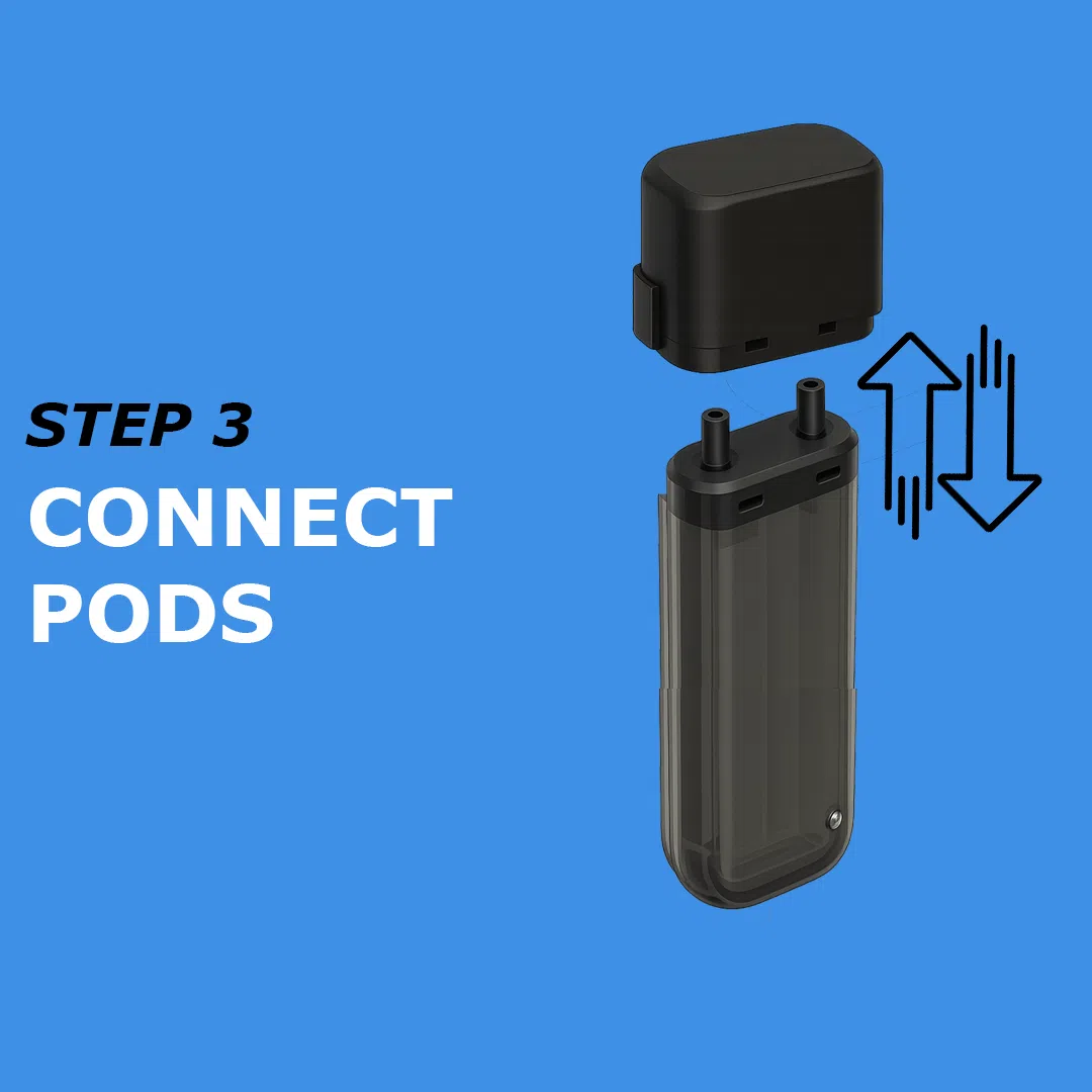 Step 3 of how to set up Vapes Bar Angel 20K Pods