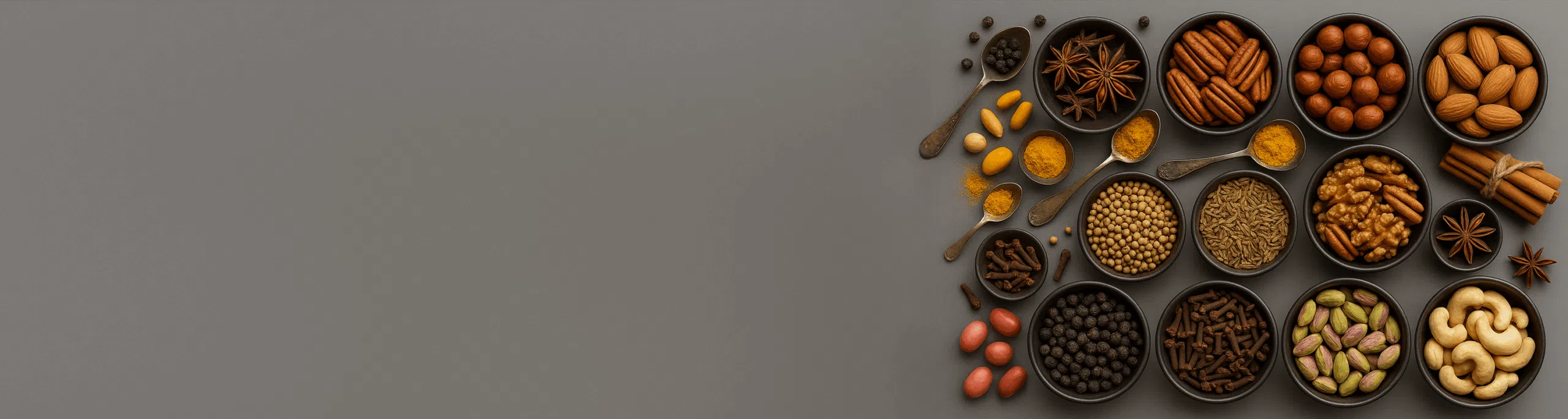 Spices, Nuts & Herbs