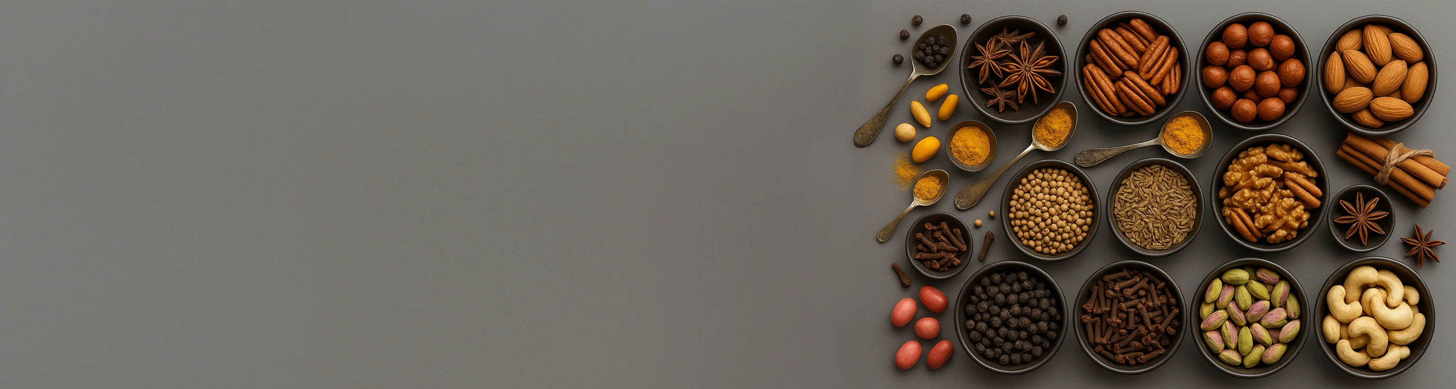 Spices, Nuts & Herbs