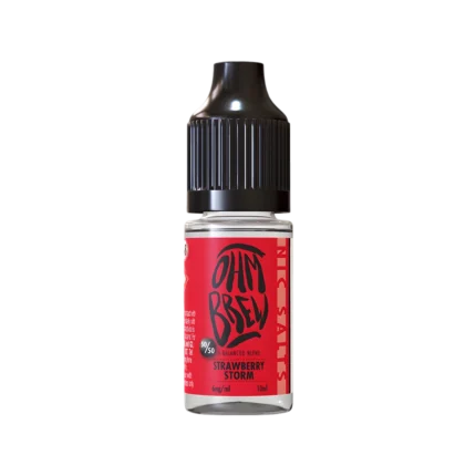 Strawberry Storm E-Liquid by Ohm Brew 50/50 Nic Salts
