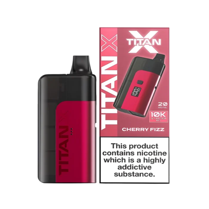 Titan X 10K Prefilled Pod Vape Kit - Cherry Fizz