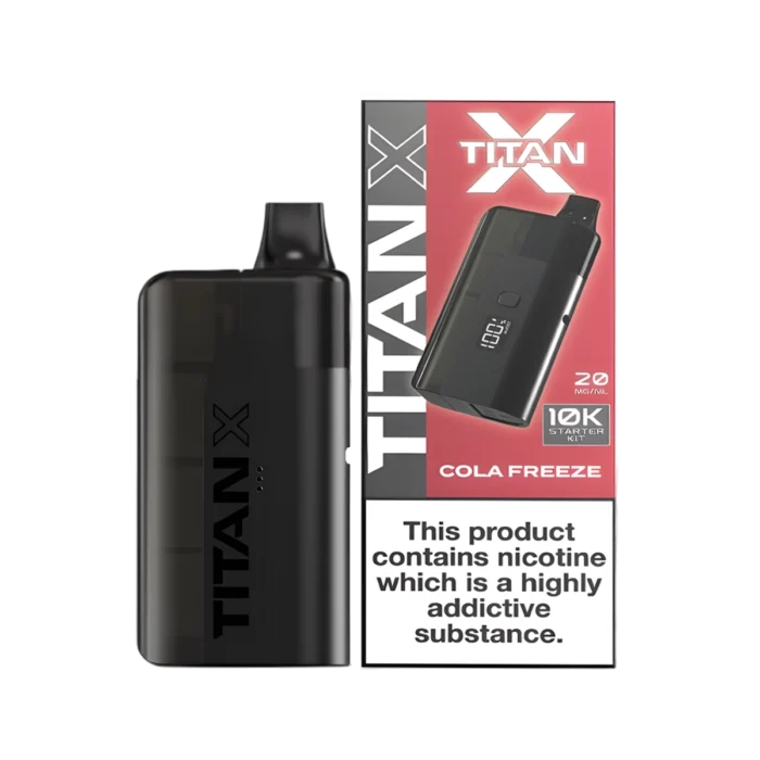 Titan X 10K Prefilled Pod Vape Kit - Cola Freeze