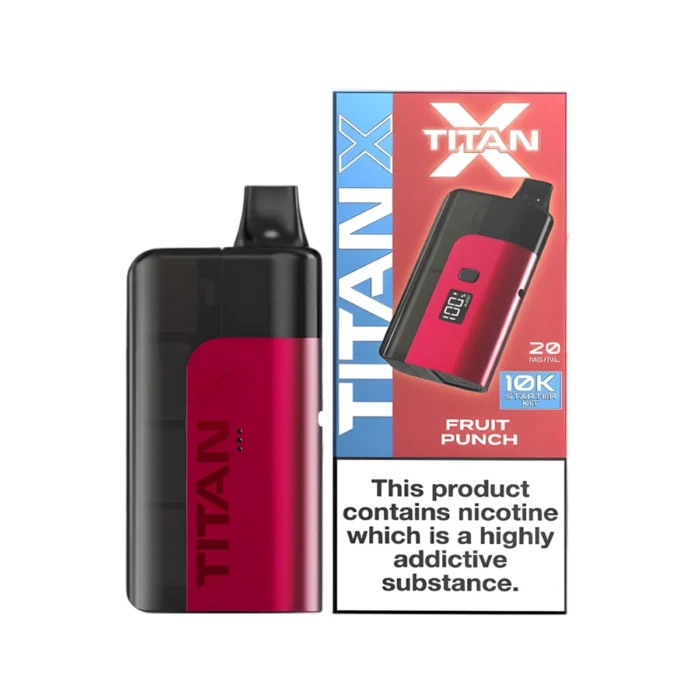 Titan X 10K Prefilled Pod Vape Kit - Fuit Punch