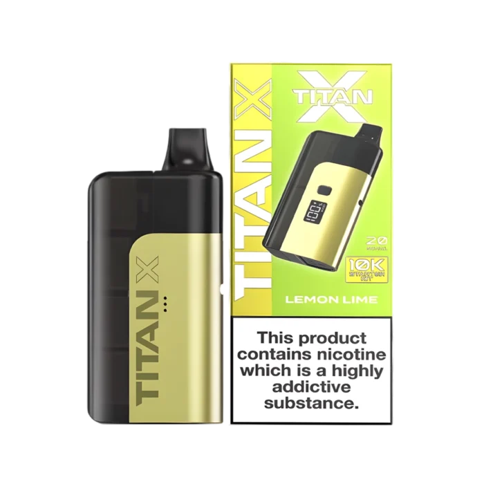 Titan X 10K Prefilled Pod Vape Kit - Lemon Lime