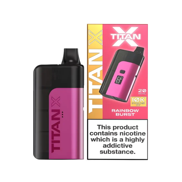 Titan X 10K Prefilled Pod Vape Kit - Rainbow Burst