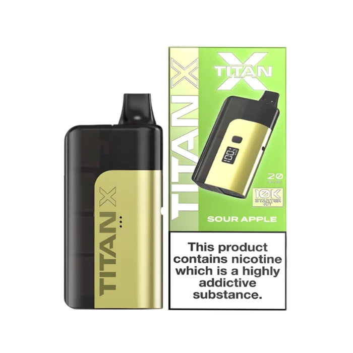 Titan X 10K Prefilled Pod Vape Kit - Sour Apple