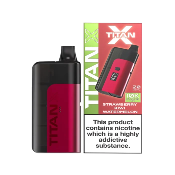 Titan X 10K Prefilled Pod Vape Kit - Strawberry Kiwi Watermelon
