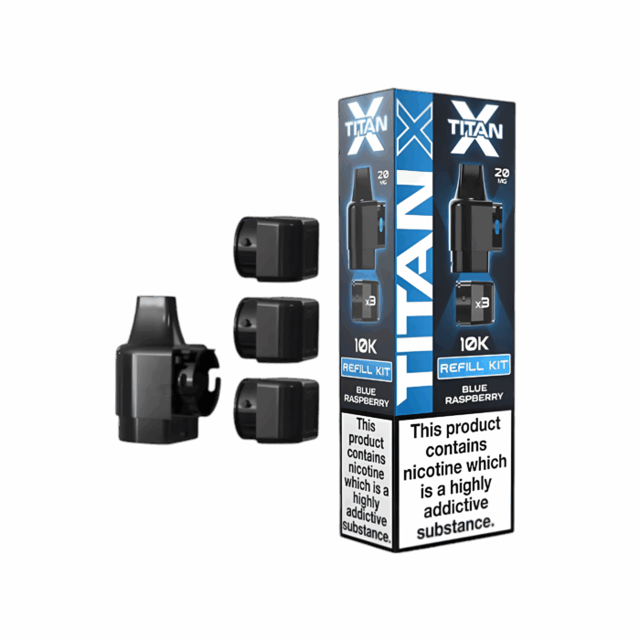 Titan X 10K Prefilled Pods - Blue Raspberry