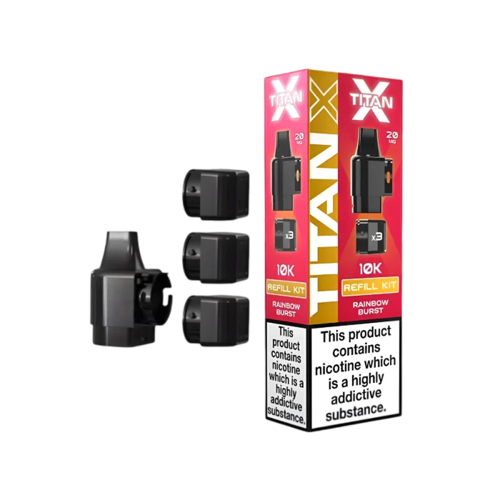 Titan X 10K Prefilled Pods - Rainbow Burst