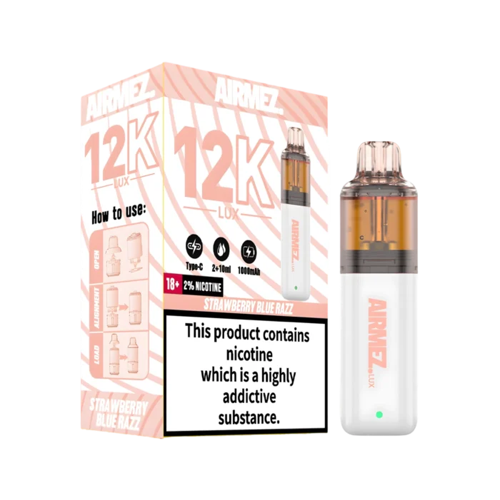 Airmez 12k Prefilled Vape Kit - Strawberry Blue Razz