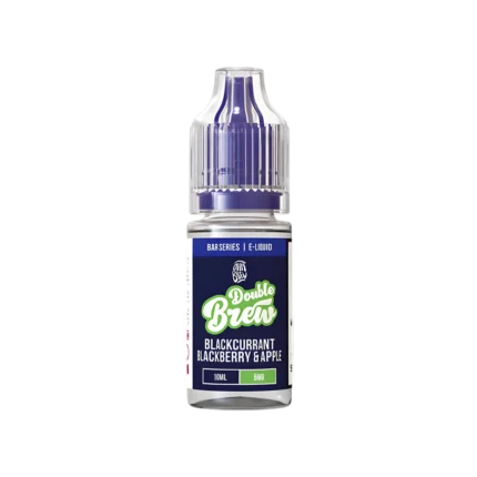 Blackcurrant and Blackberry Apple Nic Salt E-Liquid by Double Brew 10ml