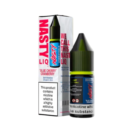 Blue Cherry Cranberry Nic Salt E-Liquid by Nasty Liq
