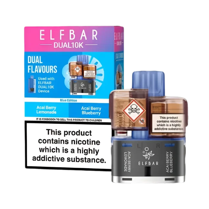 Elf Bar Dual 10K Prefilled Pods-Blue Edition