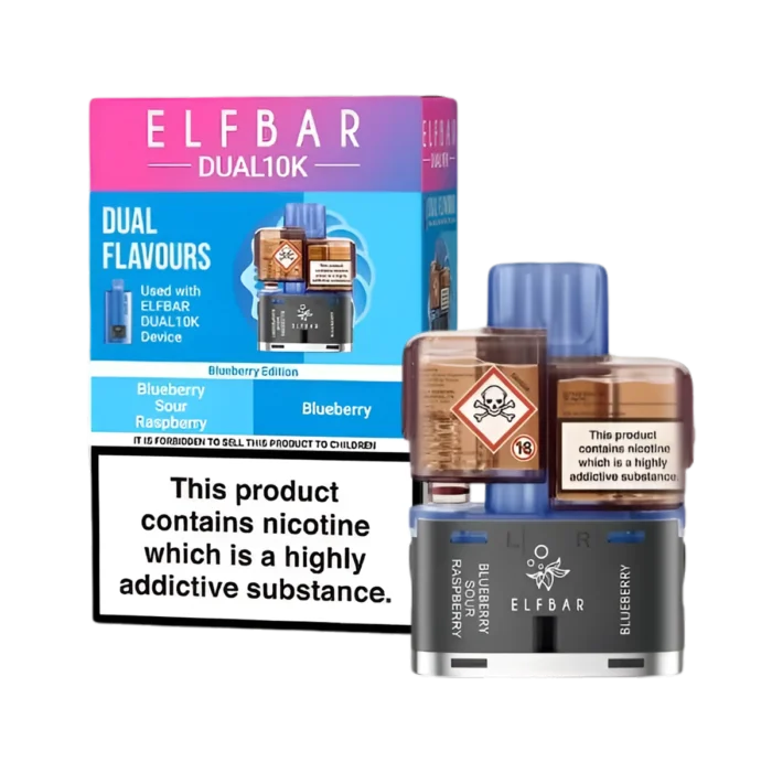 Elf Bar Dual 10K Prefilled Pods-Blueberry Edition