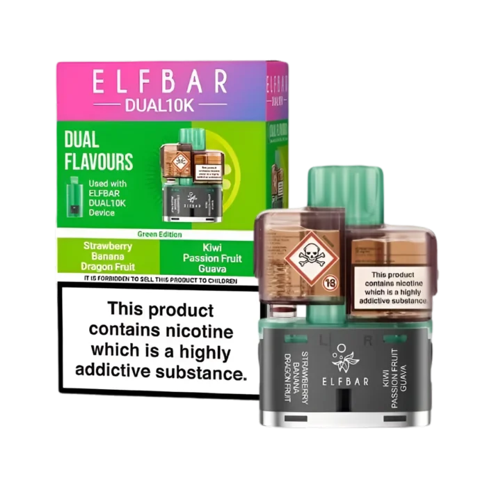 Elf Bar Dual 10K Prefilled Pods-Green Edition