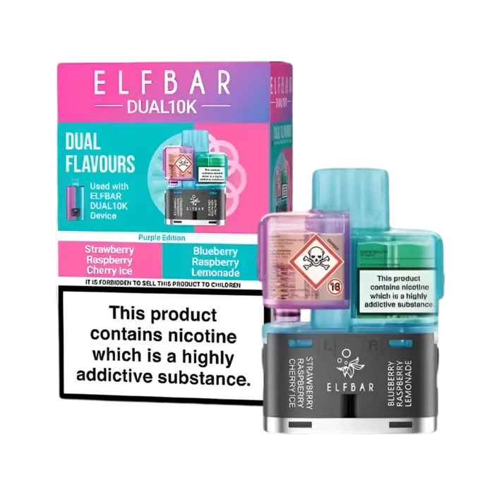Elf Bar Dual 10K Prefilled Pods-Purple Edition