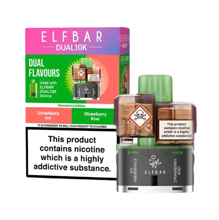 Elf Bar Dual 10K Prefilled Pods-Strawberry Edition