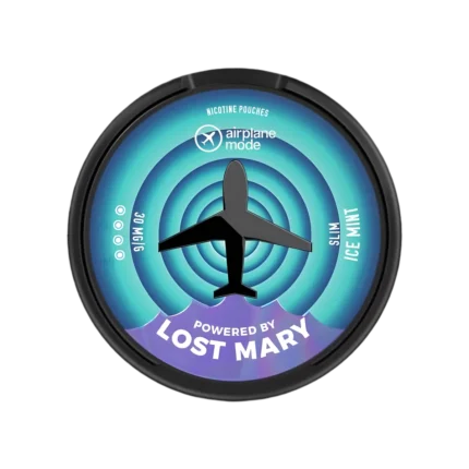 Ice Mint Airplane Mode Nicotine Pouches by Lost Mary