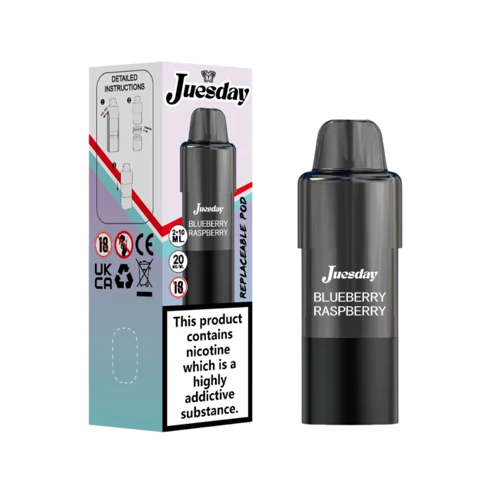 Juesday 15000 Prefilled Pods-Blueberry Raspberry