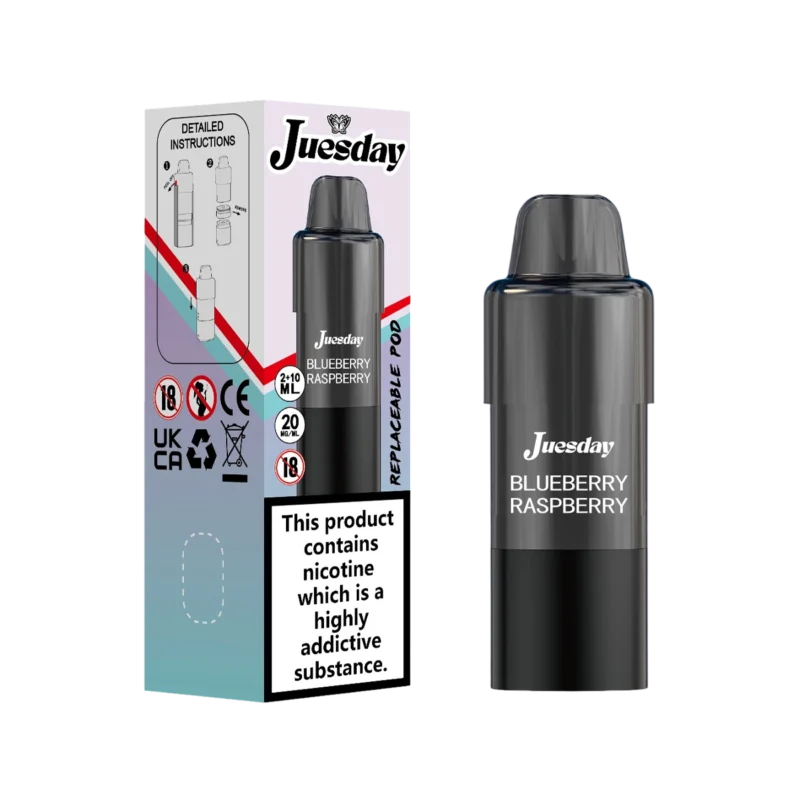 Juesday 15000 Prefilled Pods-Blueberry Raspberry