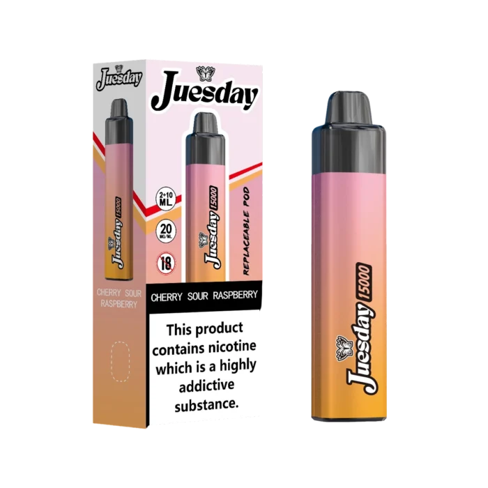 Juesday 15000 Puffs Prefilled Vape Kit- Cherry Sour Raspberry