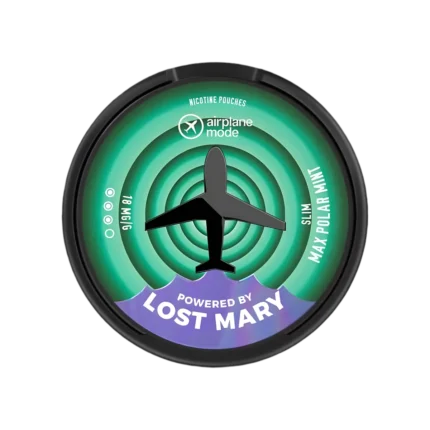 Max Polar Mint Airplane Mode Nicotine Pouches by Lost Mary