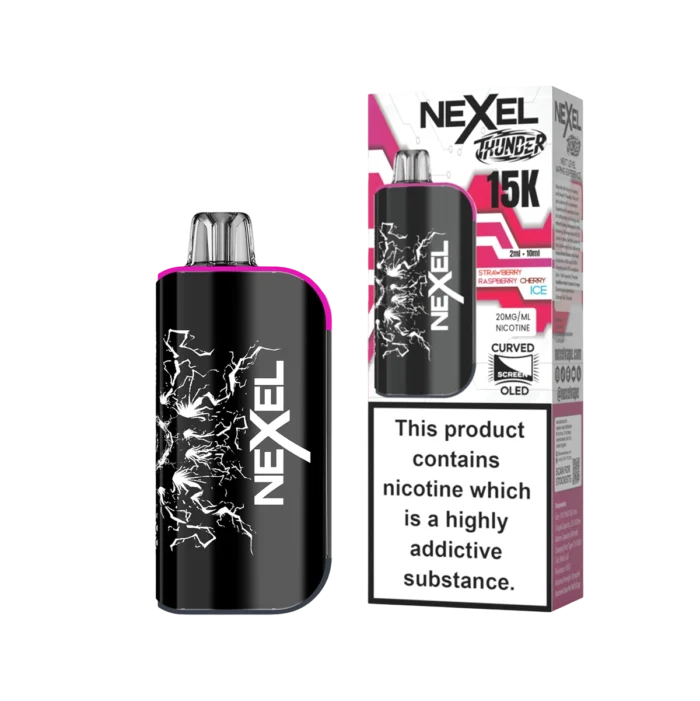 Nexel Thunder 15K Prefilled Pod Kit -Strawberry Raspberry Cherry Ice-2