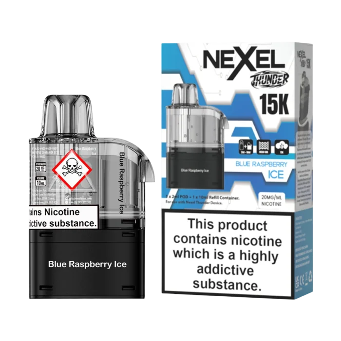 Nexel Thunder 15K Prefilled Pods - Blue Raspberry Ice-2