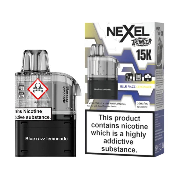 Nexel Thunder 15K Prefilled Pods - Blue Razz Lemonade-2