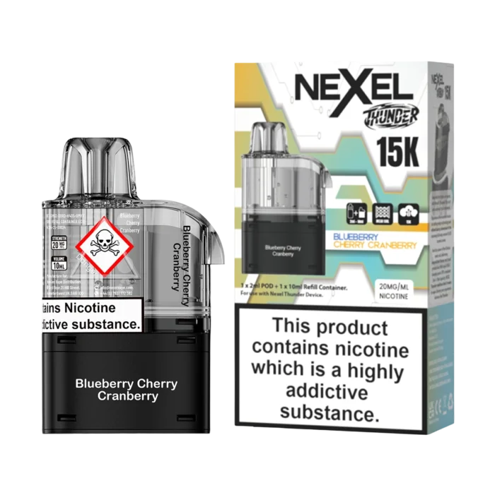 Nexel Thunder 15K Prefilled Pods - Blueberry Cherry Cranberry-2
