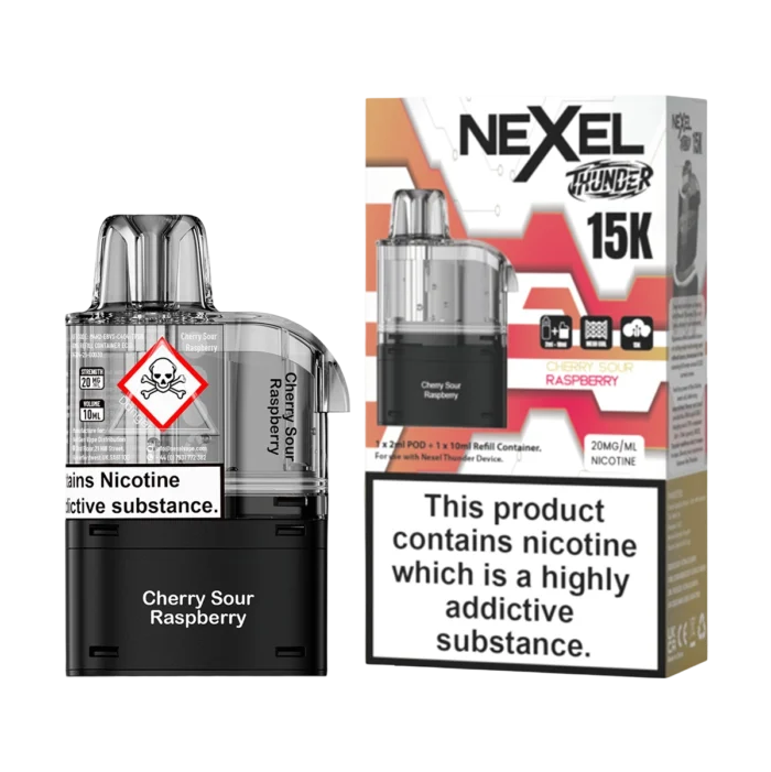 Nexel Thunder 15K Prefilled Pods - Cherry Sour Raspberry-2